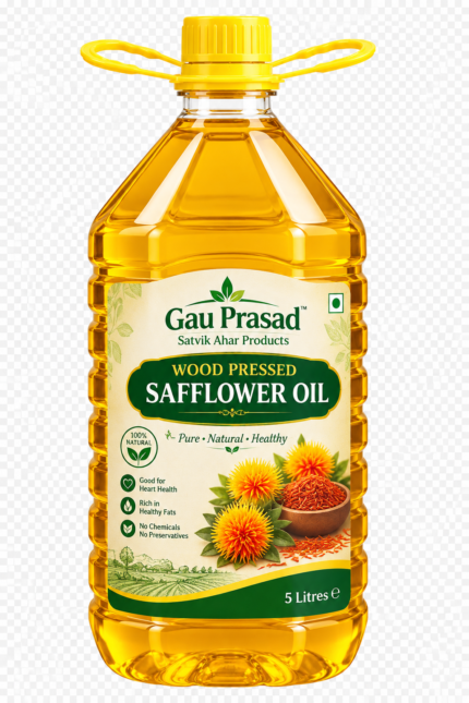 WOODPRESSED SAFFLOWER OIL 5 LIT (STORE PICKUP ONLY)